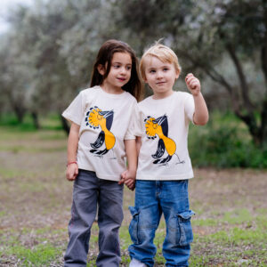 Πουπούξιος | Παιδική μπλούζα μπεζ από βιολογικό βαμβάκι