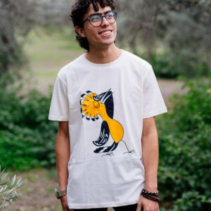 Πουπούξιος | Unisex μπεζ μπλούζα από βιολογικό βαμβάκι